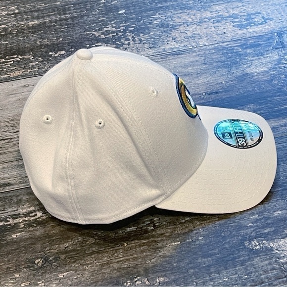 Los Angeles Rams Era LA Logo Iced‎ II 39THIRTY Flex Hat White Medium/Large NWT - Picture 9 of 13